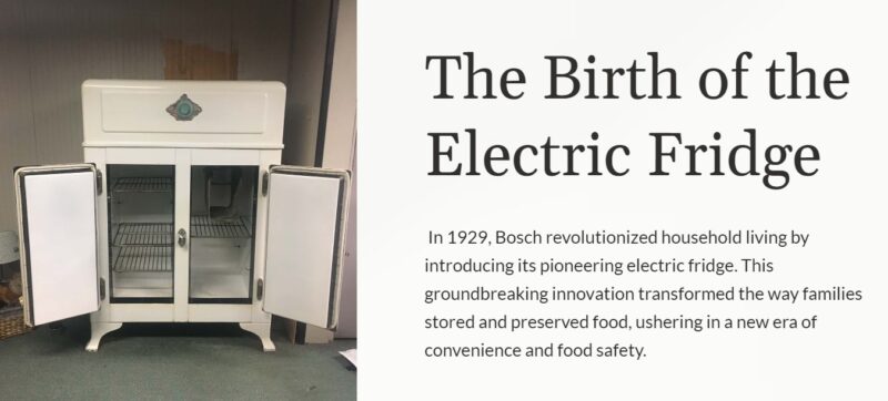 First Bosch Household Fridge