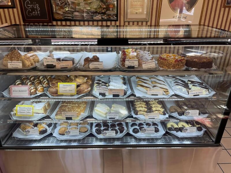 Pastries at the Cafe Mozart German Bakery